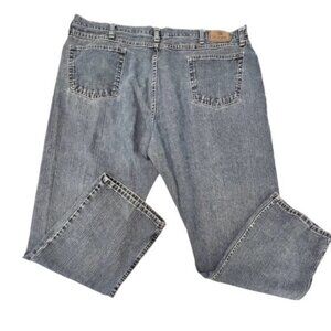 Wrangler Men's Size 44x30 Blue Relaxed Straight Med Wash 100% Cotton Denim‎ Jean